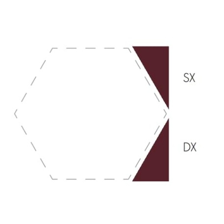 Etruria Concetto Spaziale Triangolo Piano Dx 9.3 Burgundy Настенная плитка 4x9,3 см, Италия, под камень - фото 1 Etruria Concetto Spaziale Triangolo Piano Dx 9.3 Burgundy Настенная плитка 4x9,3 см, Италия, под камень - фото 1