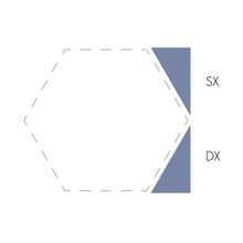 Etruria Concetto Spaziale Triangolo Piano Dx 9.3 China Blue Настенная плитка 4x9,3 см, Италия, под камень  - фото 1 - фото 1