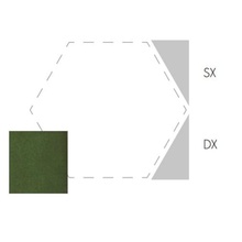 Etruria Concetto Spaziale Triangolo Piano Dx 9.3 Emerald Green Craquele Настенная плитка 4x9,3 см, Италия, под камень  - фото 1 - фото 1