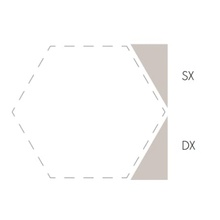 Etruria Concetto Spaziale Triangolo Piano Dx 9.3 Silver Gray Настенная плитка 4x9,3 см, Италия, под камень  - фото 1 - фото 1