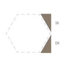 Etruria Concetto Spaziale Triangolo Piano Sx 9.3 Deep Chestnut Настенная плитка 4x9,3 см, Италия, под камень  - фото 1 - фото 1