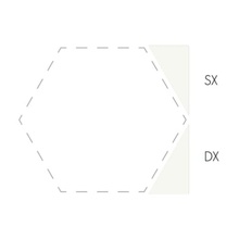 Etruria Concetto Spaziale Triangolo Piano Sx 9.3 White Настенная плитка 4x9,3 см, Италия, под камень  - фото 1 - фото 1