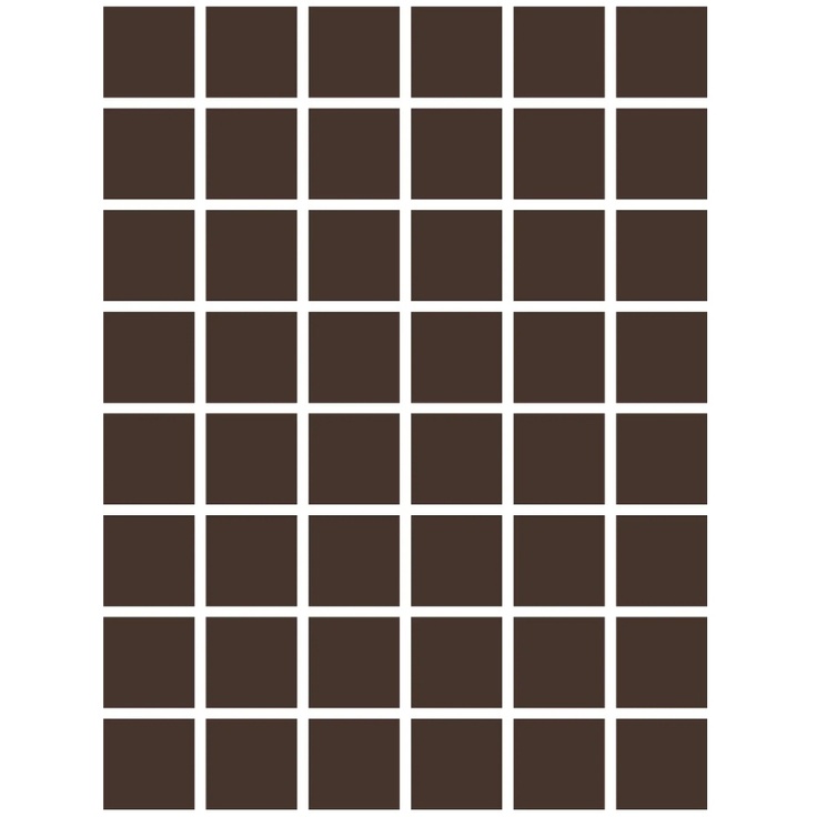Etruria XXS Quadrato Monocolore Moro Мозаика 31x41 см, Италия, под мозаику - фото 1