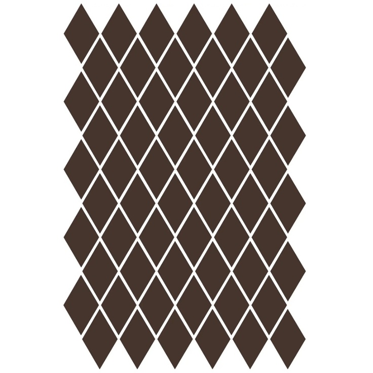 Etruria XXS Rombo 4x7 Monocolore Moro Мозаика 28x40 см, Италия, под мозаику - фото 1