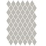 Etruria XXS Rombo 4x7 Monocolore Perla Мозаика 28x40 см, Италия, под мозаику - фото 1