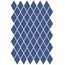 Etruria XXS Rombo Cobalto 4x7 Мозаика 4x7 см, Италия, под мозаику - фото 1