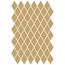 Etruria XXS Rombo Ocra 4x7 Мозаика 4x7 см, Италия, под мозаику - фото 1