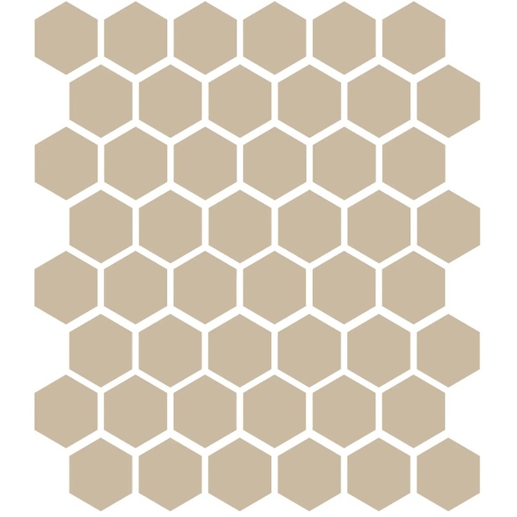 Etruria XXS Esagono Monocolore Avorio Мозаика 33x37 см, Италия, под мозаику - фото 1