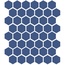 Etruria XXS Esagono Monocolore Cobalto Мозаика 33x37 см, Италия, под мозаику - фото 1