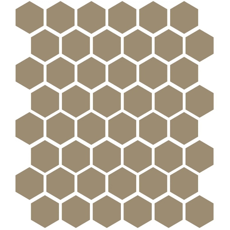 Etruria XXS Esagono Monocolore Tortora Мозаика 33x37 см, Италия, под мозаику - фото 1