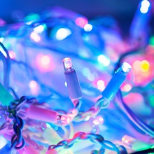 Eurosvet 100-101 100-101 мульти с эффектом мерцания 3*0,6м IP65 Бахрома световая 300x60 см, Китай - фото 1 - фото 2