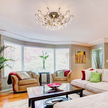 Eurosvet 10042 10042/12 античная бронза/прозрачный хрусталь Люстра потолочная Китай - фото 1 - фото 4