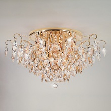 Eurosvet 10081 10081/12 золото/прозрачный хрусталь Strotskis Люстра потолочная Китай - фото 1 - фото 4