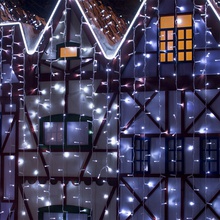 Eurosvet 200 200-101 белый с эффектом мерцания Гирлянда Китай - фото 1 - фото 2