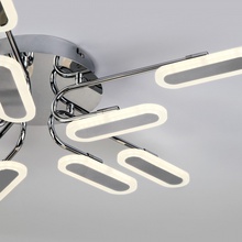 Eurosvet 90148 90148/10 хром 88W Люстра потолочная Китай - фото 1 - фото 3