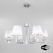 Eurosvet Alegria 60125/6 хром Smart (60114/6) Люстра подвесная Китай - фото 1 - фото 3