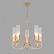 Eurosvet Banci 60117/5 золото Люстра подвесная Китай - фото 1 - фото 2