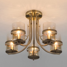 Eurosvet Coppa 60085/5 античная бронза Люстра потолочная Китай - фото 1 - фото 2