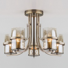 Eurosvet Coppa 60085/5 античная бронза Люстра потолочная Китай - фото 1 - фото 1