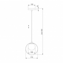 Eurosvet Dublin 50205/1 черный/бронза Светильник 17x10x24 см, Китай - фото 1 - фото 3