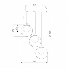 Eurosvet Dublin 50205/3 черный/бронза Светильник 38x10x24 см, Китай - фото 1 - фото 2