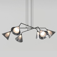 Eurosvet Enigma 70161/6 черный Люстра подвесная 105x105x140 см, Китай - фото 1 - фото 4