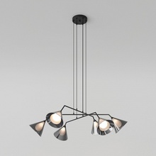 Eurosvet Enigma 70161/6 черный Люстра подвесная 105x105x140 см, Китай - фото 1 - фото 3