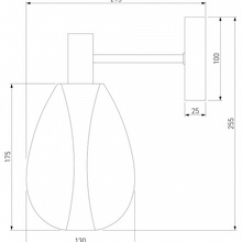 Eurosvet Magma 60175/1 латунь Бра 13x25,5 см, Китай - фото 1 - фото 3