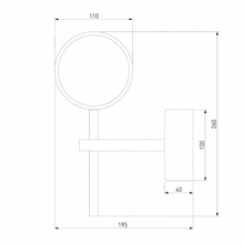 Eurosvet Monica 90173/1 хром 5W Бра 11x26 см, Китай - фото 1 - фото 3