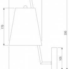 Eurosvet Topanga 60173/1 латунь Бра 15x33 см, Китай - фото 1 - фото 4