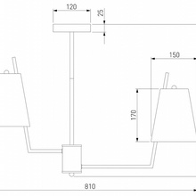Eurosvet Topanga 60173/8 латунь Люстра Китай - фото 1 - фото 4