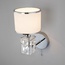 Eurosvet Zaffiro 10099/1 хром/прозрачный хрусталь Strotskis (новый абажур) Бра 15x29 см, Китай - фото 2