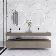 Eurotile Carrara 60x60 см, керамогранит, Индия, под мрамор - фото интерьера 1 - фото 1