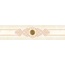 Eurotile Hermitage 587 Light Бордюр 7x29,5 см, Индия, под мрамор - фото 1