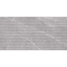 Eurotile Kamau Grey Mat Str Настенная плитка 30x60 см, Индия, под мрамор - фото 1 - фото 1