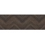 Eurotile Limerence 983 Matt Relief Herringbone Wood Настенная плитка 32,5x100 см, Индия, под камень  - фото 1