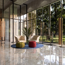Eurotile Marmori 60x60 см, керамогранит, Индия, под мрамор - фото интерьера 1 - фото 1