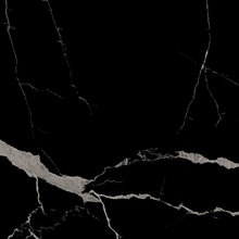 Eurotile Statuario Black 7930138705122 Pol Керамогранит 60x60 см, Индия, под мрамор - фото 1 - фото 1