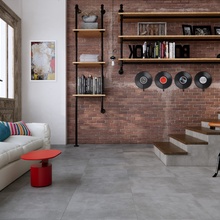 Eurotile Strong 41,2x41,2 см, керамогранит, Индия, под бетон  - фото интерьера 1 - фото 1