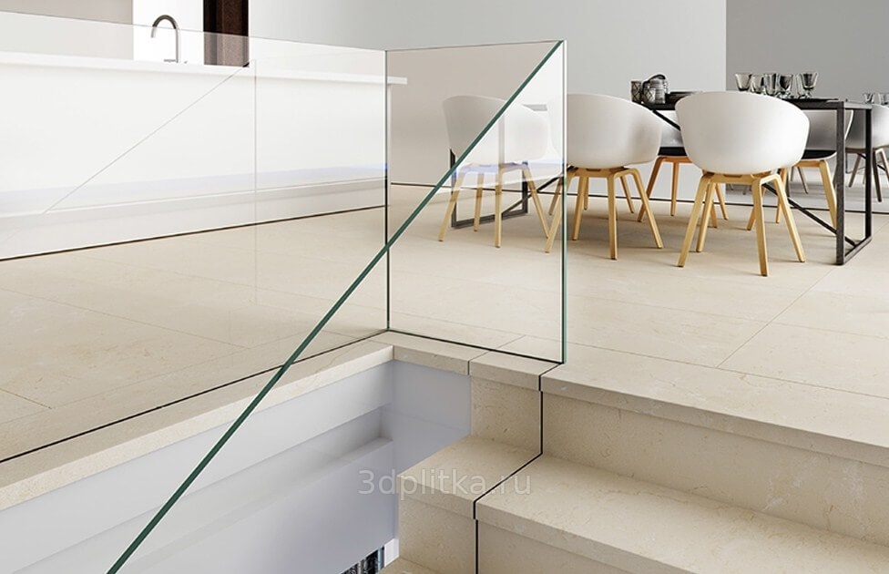 Exagres Marbles 33x66,5, керамогранит, Испания, под камень  - фото интерьера 1