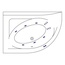 Excellent Aquarella WAEX.ARL17.LINE.GL 170x110 Левая Акриловая ванна с гидромассажем 170x110 см, Польша - фото 2