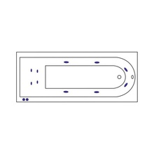 Excellent AURUM WAEX.AUR15.HYDRO+.CR 150x70 Акриловая ванна с гидромассажем 150x70 см, Польша - фото 1 - фото 2