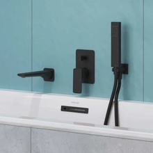 Excellent Keria AREX.2025BL Матовый черный Излив для ванны, Польша - фото 1 - фото 2