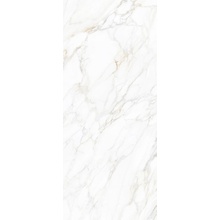 Exterior Ceramica Big Size Slabs Carrara Gold Vetro 6mm Керамогранит 120x280 см, Индия, под мрамор - фото 1 - фото 1