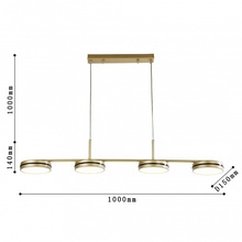 F-Promo Disco 4043-4P Светильник 100x15x14 см, Германия - фото 1 - фото 4