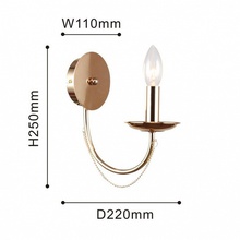 F-Promo Plini 2591-1W Бра 11x25 см, Германия - фото 1 - фото 3