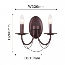 F-Promo Plini 2590-2W-2 Бра 33x26 см, Германия - фото 1 - фото 3