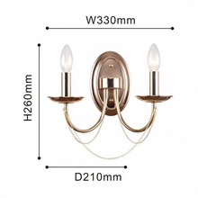 F-Promo Plini 2591-2W-2 Бра 33x26 см, Германия - фото 1 - фото 3