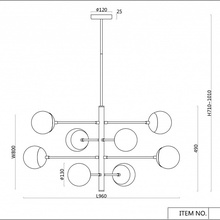 F-Promo Tufan 3087-8P Люстра 96x80x71 см, Германия - фото 1 - фото 3