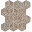 Fap Ceramiche Lumina Glam fNAC Taupe Cube Mosaico Мозаика 22,5x26 см, Италия - фото 1
